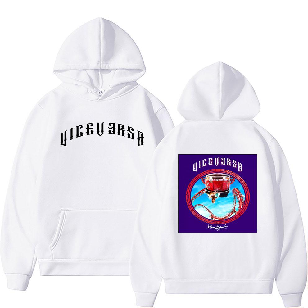 Rapper Rauw Alejandro Vice Versa Todo De Ti Album Doppelseitiger Druck Hoodie Herren Damen Mode Hip Hop Übergroße Pullover Hoodies