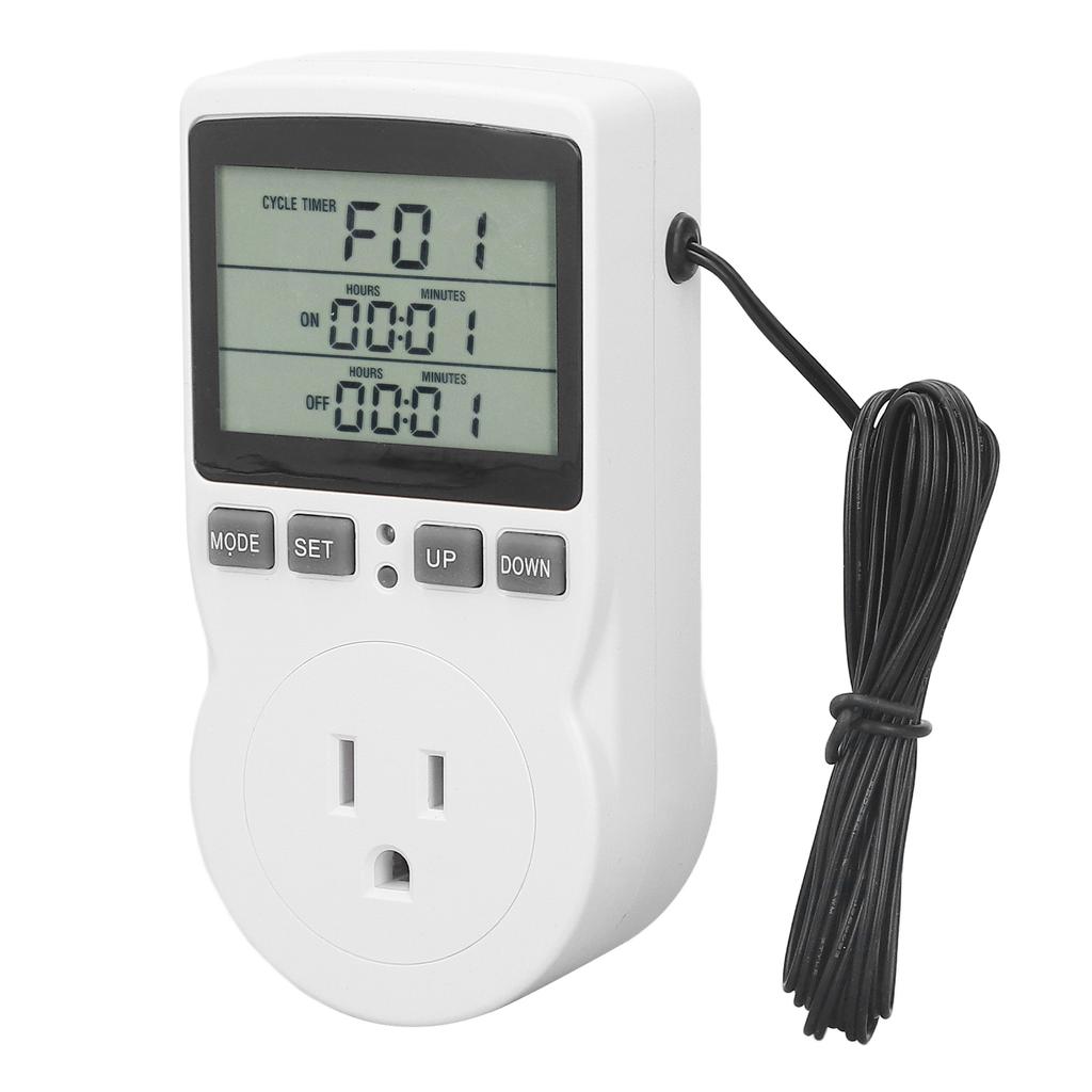 Temperaturkontrollkontakt LCD-skjerm ABS-hus Elektronisk termostatkontroller 50 60Hz