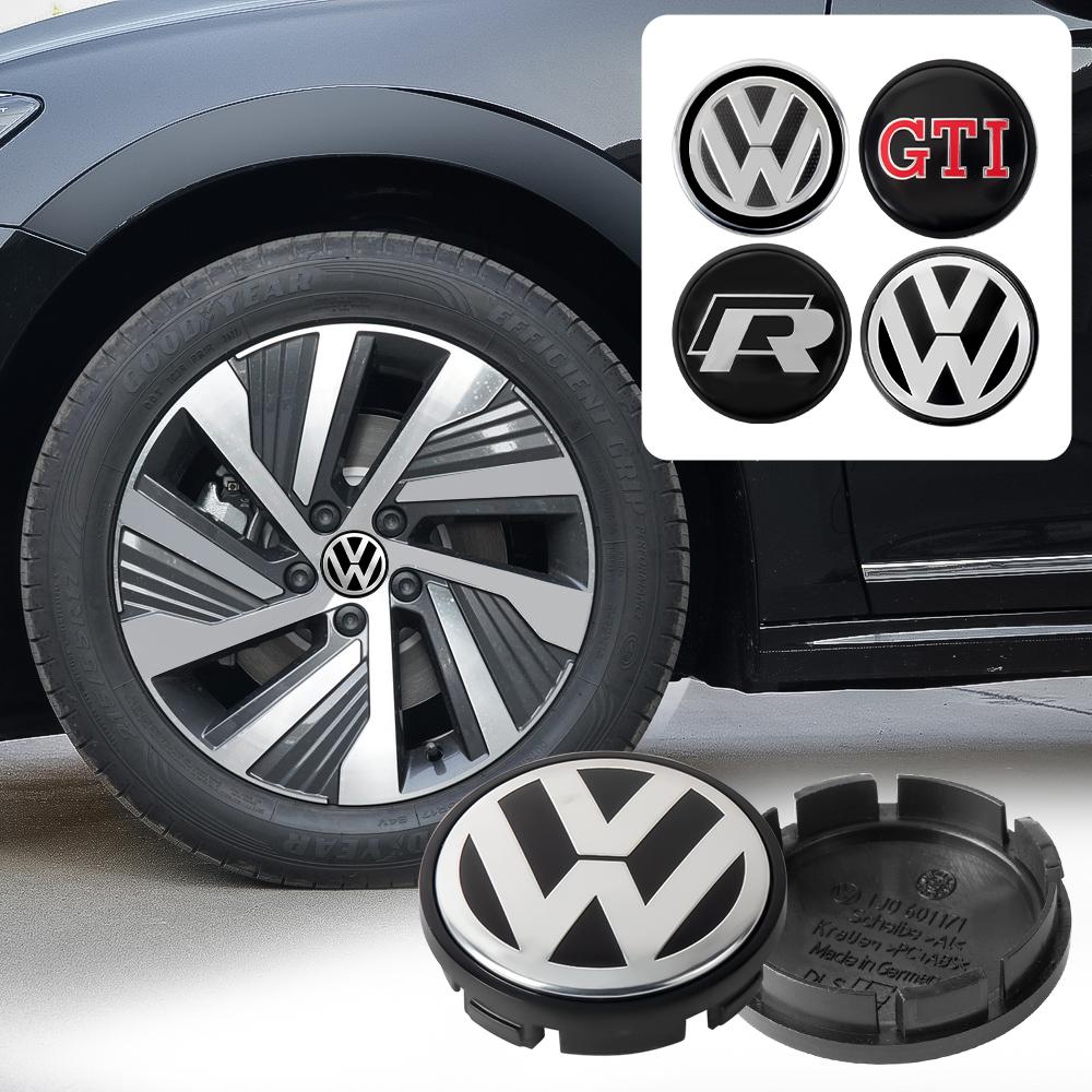 4pcs 56/65/66mm Car Wheel Center Cap Hub Cover Badge For Volkswagen VW Golf R GTI Touareg Jetta GTD CADDY Polo Tiguan B6 Passat