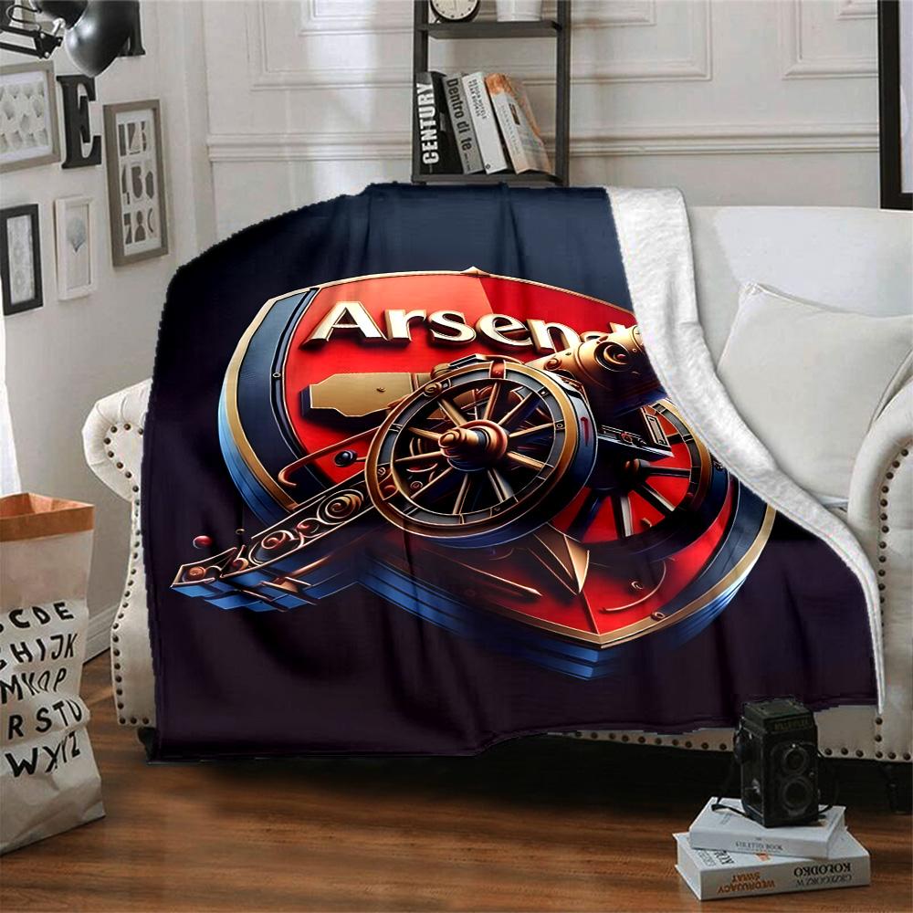 1pc A-Arsenal Blanket, Gift, for Men and Women, Soft Blanket, Good for Sofa Bed Couch Travel, Lightweight Flannel Blanket