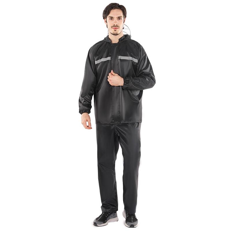 AMS Heavy-Duty Waterproof Oxford Rain Suit 3XL чёрный