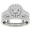 Silver Zirconia Inlaid Diamond Ring - Elegant Women's Jewelry