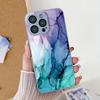 Marble Pattern Phone Case For iPhone 16 Pro Max Case iPhone 15 13 11 12 14 Pro Max X XR XS 7 8 Plus SE  Tempered Glass Cover