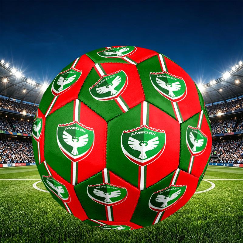Amed SK Print Größe 5 Fußball, PU Abriebfester Fußball für Spieltraining und tägliches Üben, Geburtstagsgeschenk für Fußballfans
