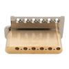 Musiclily Ultra BV022 6-Point Knife-Edge Tremolo Bridge, Nickel, 10.5 Mm String Spacing, 36 Mm Brass Block
