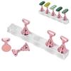 Nail Art Display Practice Stand Magnetic Nail Fingernail Tip Holder Manicure Set ToolRose Pink