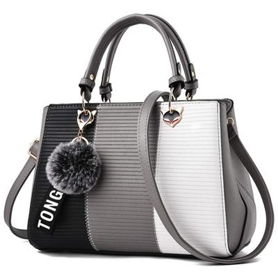 Lopis Popular Lightweight PU Cute Shoulder Stylish for Spring and Summer 2-Way Handbag, Women's Bag, Leather, Bag, (Gray A)