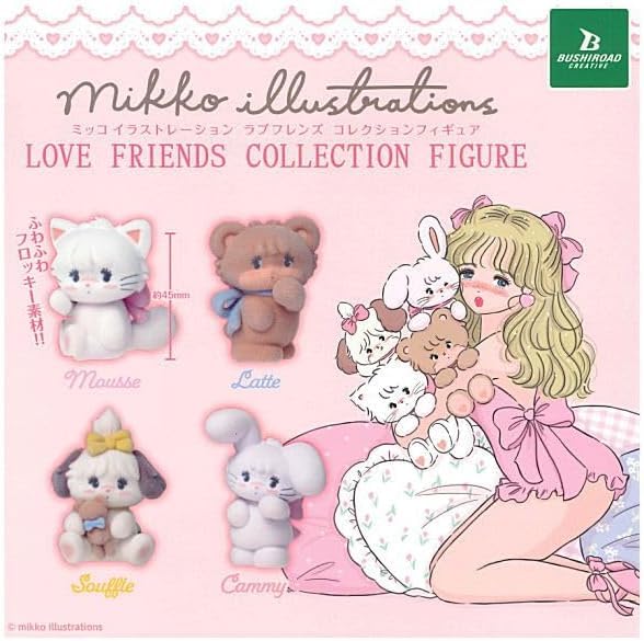 

mikko illustrations LOVE FRIENDS Collection Figure of 4 Bushiroad Creative Gacha Capsule Toy [Set (Full Set)]