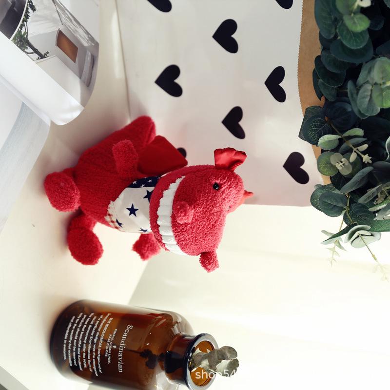 8" Cartoon Forest Animal Plush Toys: Elephant, Lion, Fox, Raccoon - Small Custom Cloth Dolls
