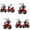 Small Dog Resin Motorcycle Flower Pot Garden Decor For Indoor Plants And Gift Giving