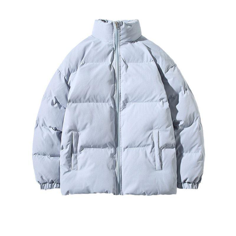 Mens Winter Updated Mens Clothing Korean Version Stand-up Collar Thickened Cotton Jacket Bread Clothing M