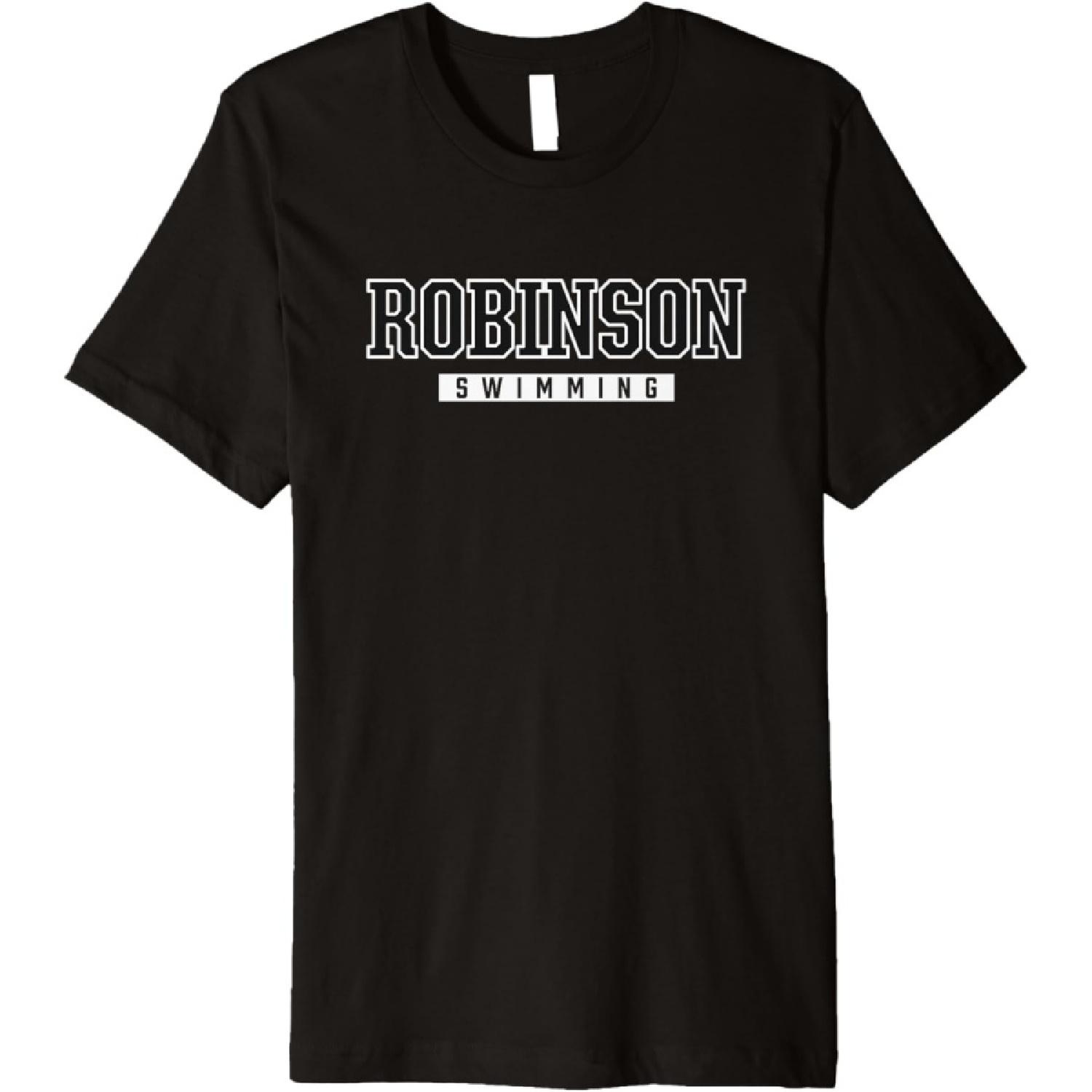 

Robinson High School Swimming Premium T-Shirt XXXXXL чорний