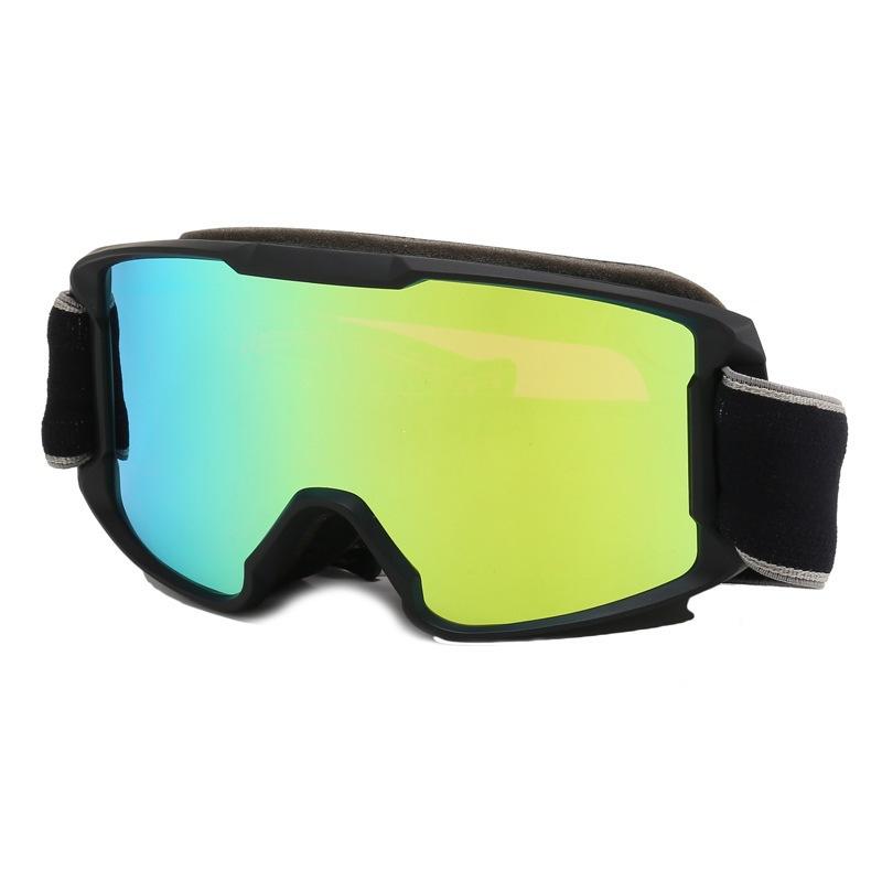 Children's ski goggles, double-layered, anti-fog, windproof, and sandproof, for outdoor sports, with colorful lenses, and can be fitted with
