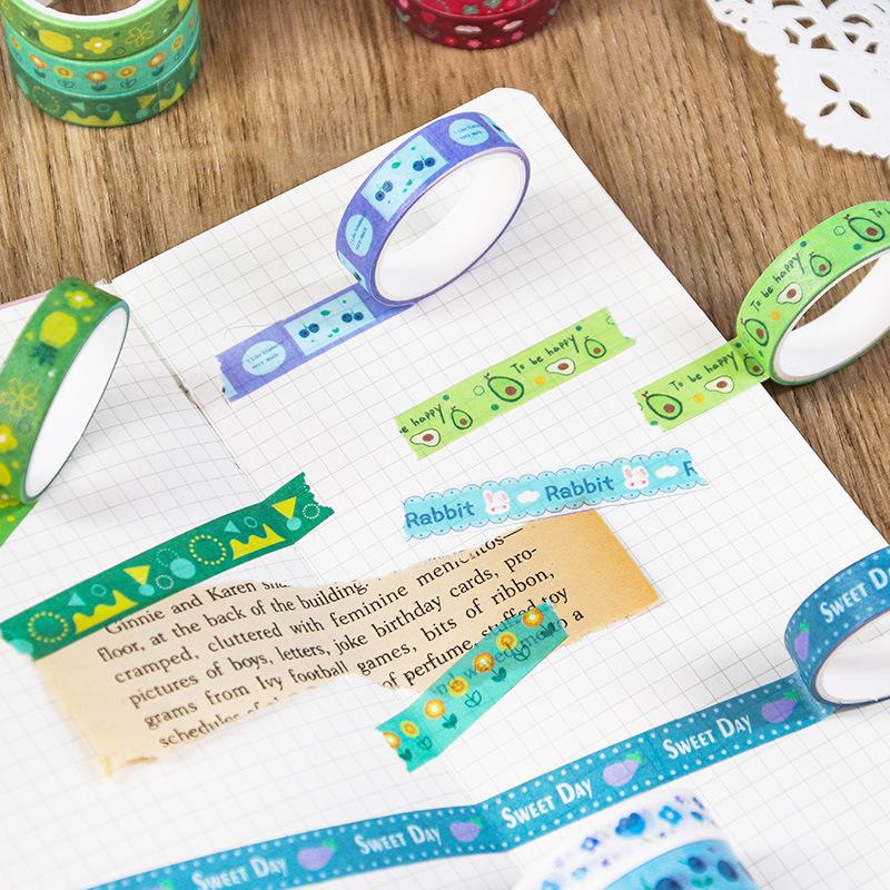 20 Rolls Colourful Decorative Stickers for Handwritten Diaries