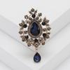 Rhinestone Snowflake Pins for Women Unisex Shiny Glass Flower Brooches Event Party Backpack Decoration Clothes Accessories