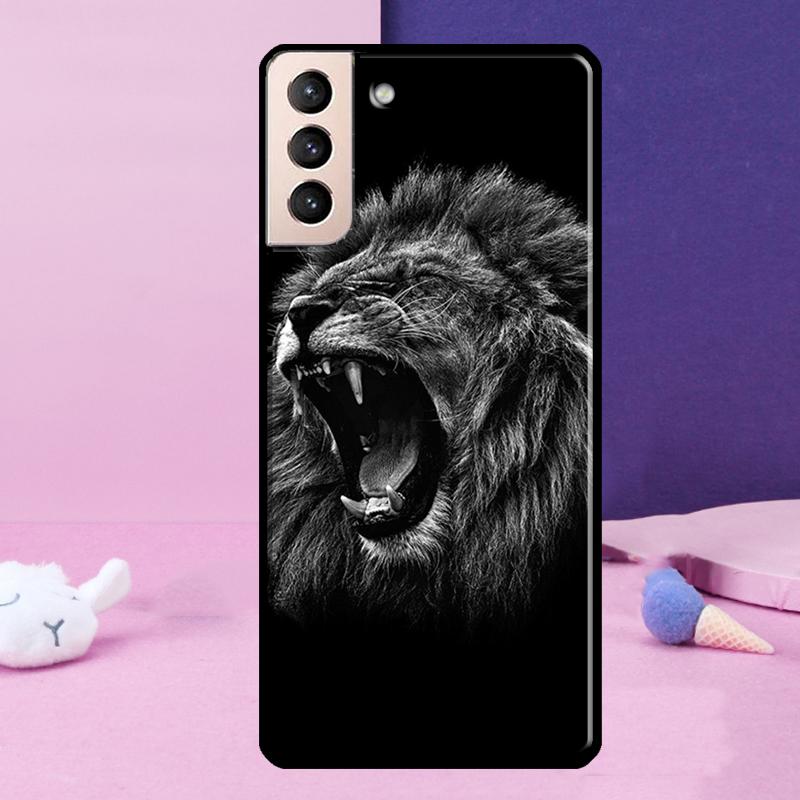 Lion Art Phone Case For Samsung Galaxy S25 Ultra S23 S20 S21 S22 S24 FE S9 S10 Plus S24 Ultra Cover
