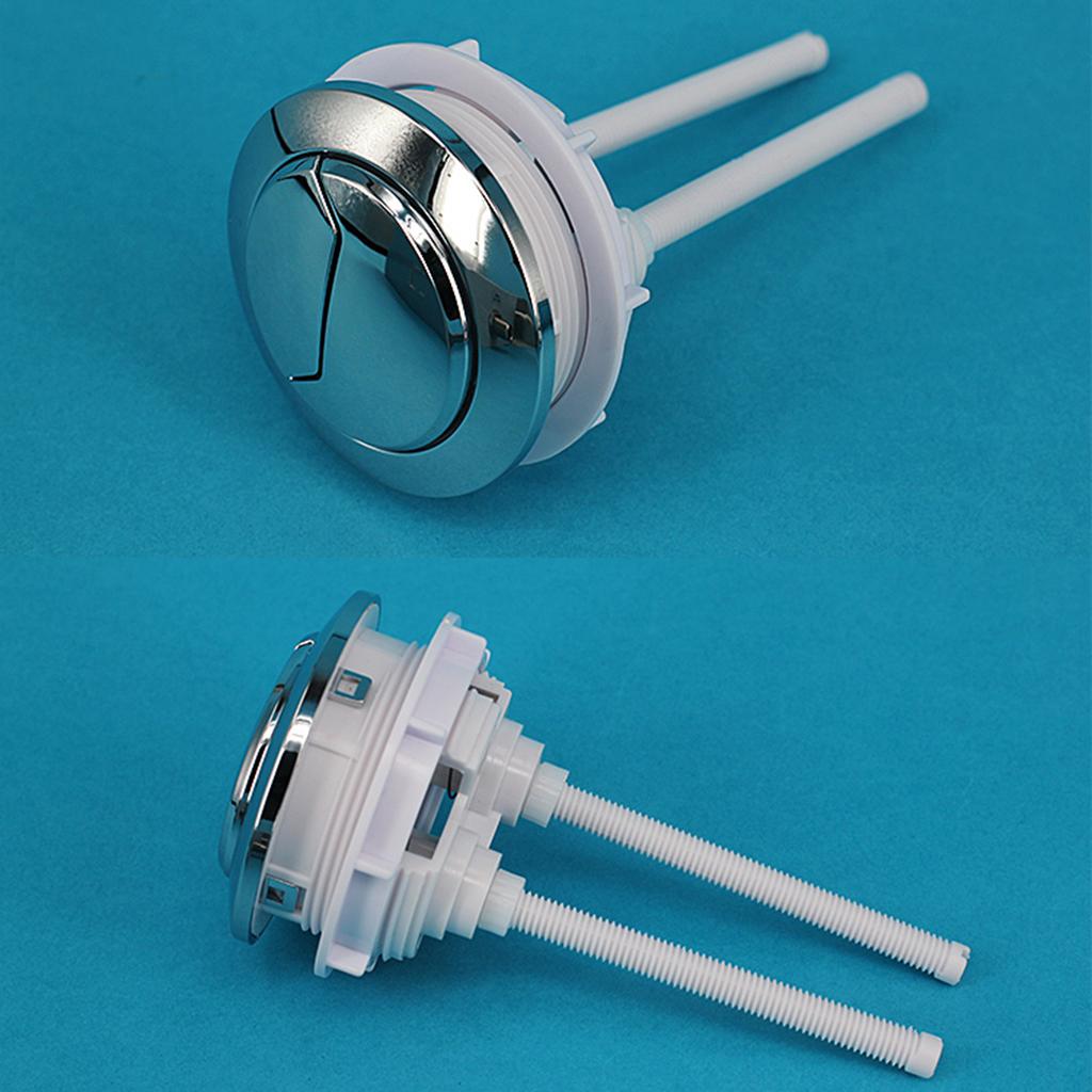 Round Toilet Push Button Double Push Flushing Button Adjustable Toilet Water Tank Button for Home Hotel Public Toilet