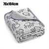 1Pcs Pet Blanket Soft Fluffy Cute Cartoon Pattern Pet Dog Blanket Warm And Comfortable Blankets Suitable For Cats And Dogs