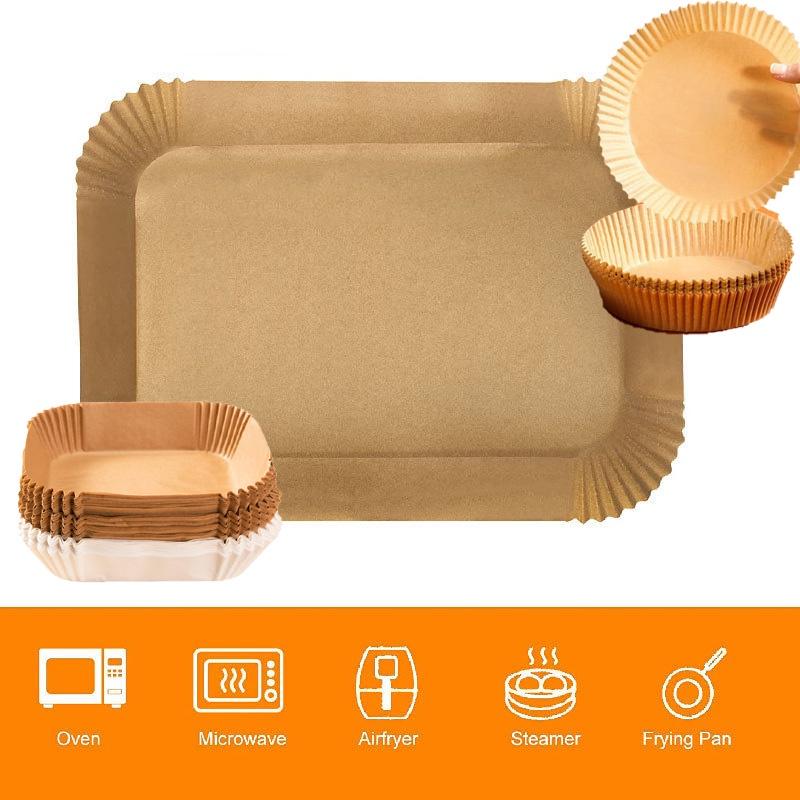 Premium Air Fryer Silicone Oil Paper Food-grade Heat-resistant Baking Sheets For Air Fryer And Oven Of 100)