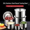Shuang Jun Ma 304 Stainless Steel Round Storage Jar with Lid