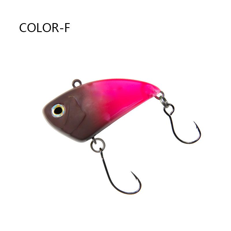 Full Swimming Layer Vib Sinking Vibration Lure Single Hook Fishing Lure With Noise Rattle for Bass and Culter