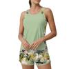 Womens Two Piece Tankini Swimsuits 2026 Tummy Control Athletic Tank Top with Printed Swim Shorts Pockets S 6XL