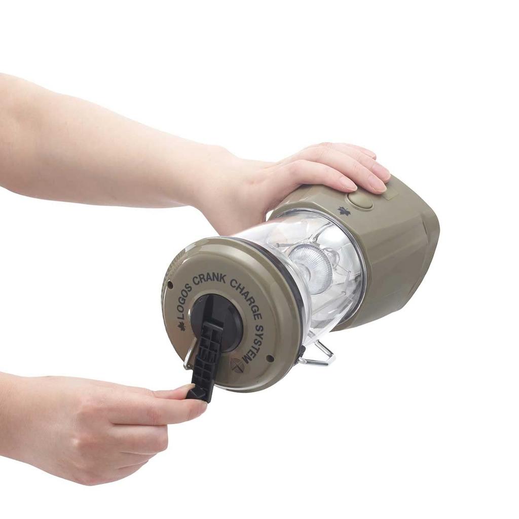 LOGOS Crank Charge Lantern (Olive) 74175051