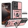 For Motorola G67 Case Moto G77 G67 Power G57 Power Cover Magnetic Ring Holder Armor Phone Case Slide Camera Protect Back Cover