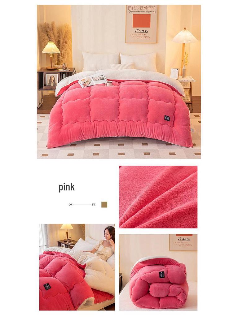 Thickened Lambswool Milk Velvet Bedding Set - Autumn/Winter Collection