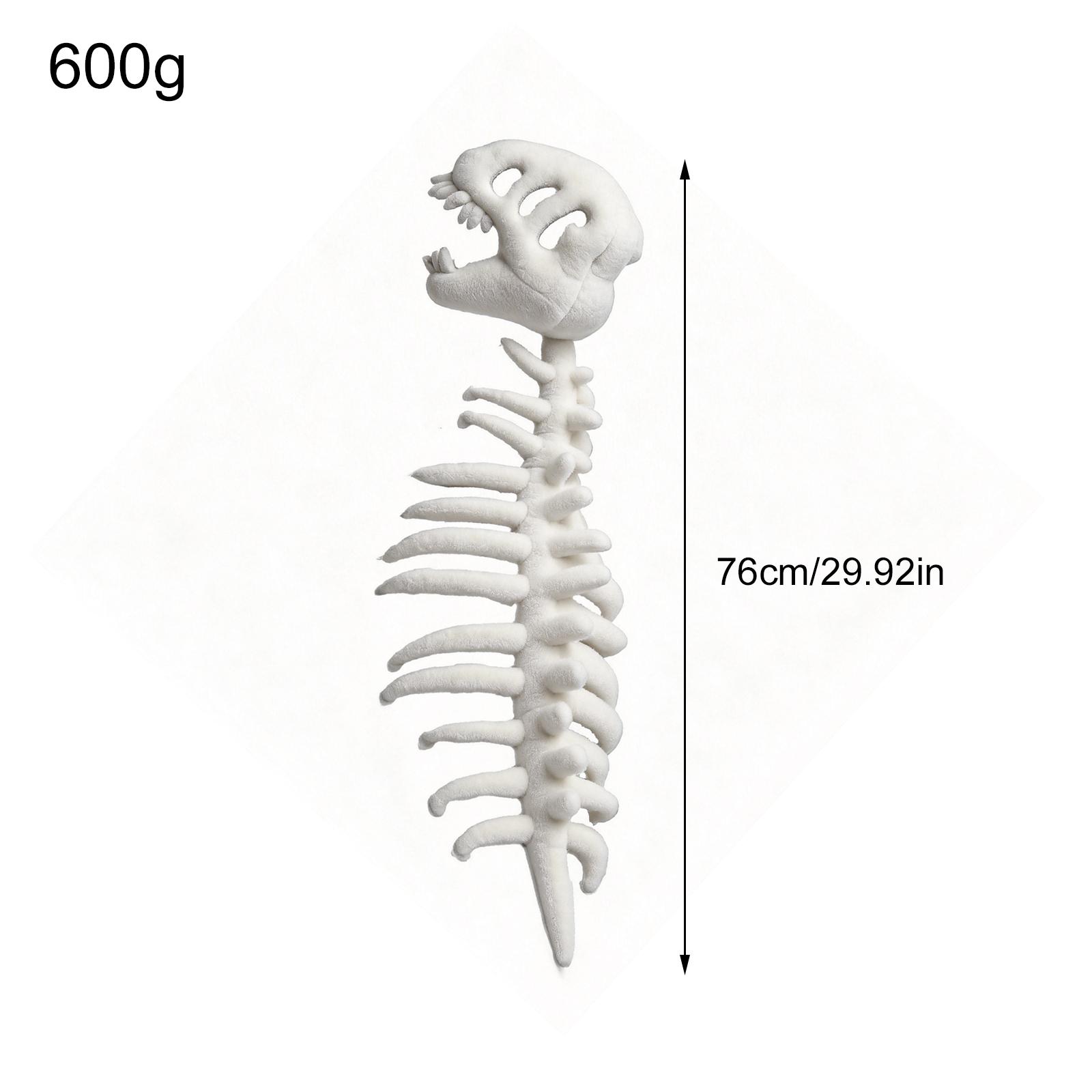 76/116CM 3D Dinosaur Skeleton Plush Toys Funny Novelty Dinosaur Skeleton Cos Props Soft Unique Dinosaur Skeleton Costume Set