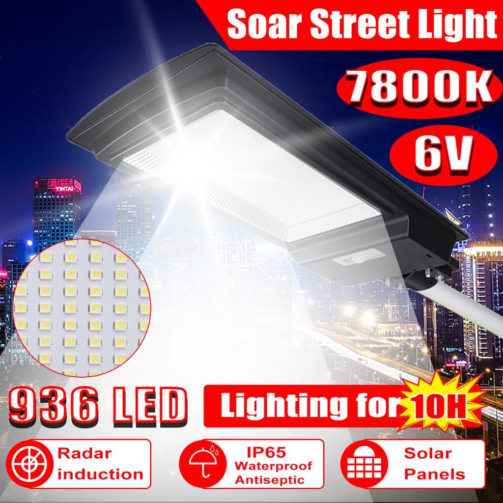1000W 936LEDs Radar Motion Sensor Solar Street Light Outdoor Timing Wall Lamp Waterproof Yard Path Home Garden