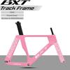 BXT Neuer Carbon Bahnrahmen Fixed Gear Bahnrad Carbonfaserrahmen TRC-195 Singlespeed Bahn-Rahmenset 700Cx28C