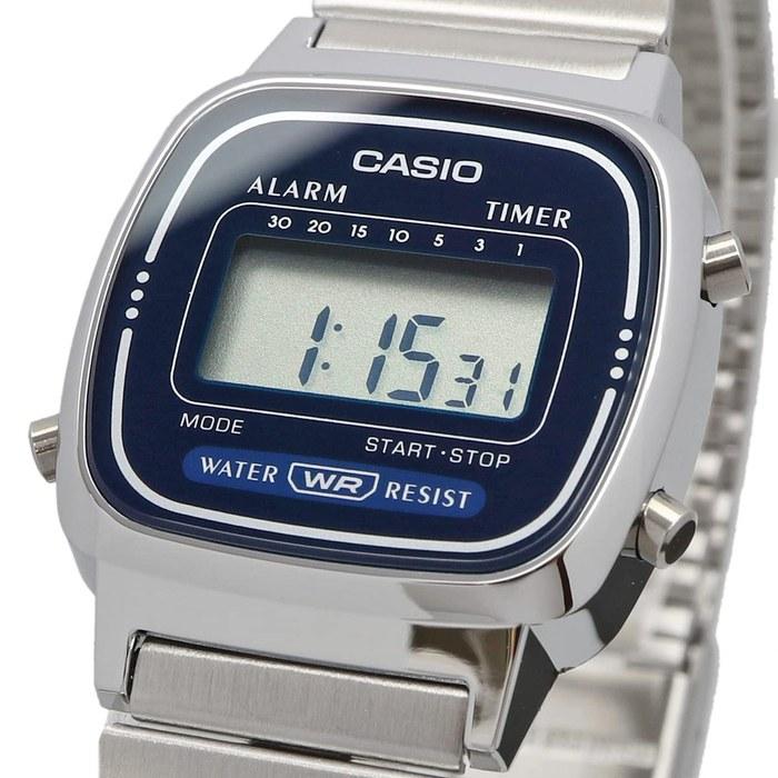 Casio LA670WA-2 Silver X Navy