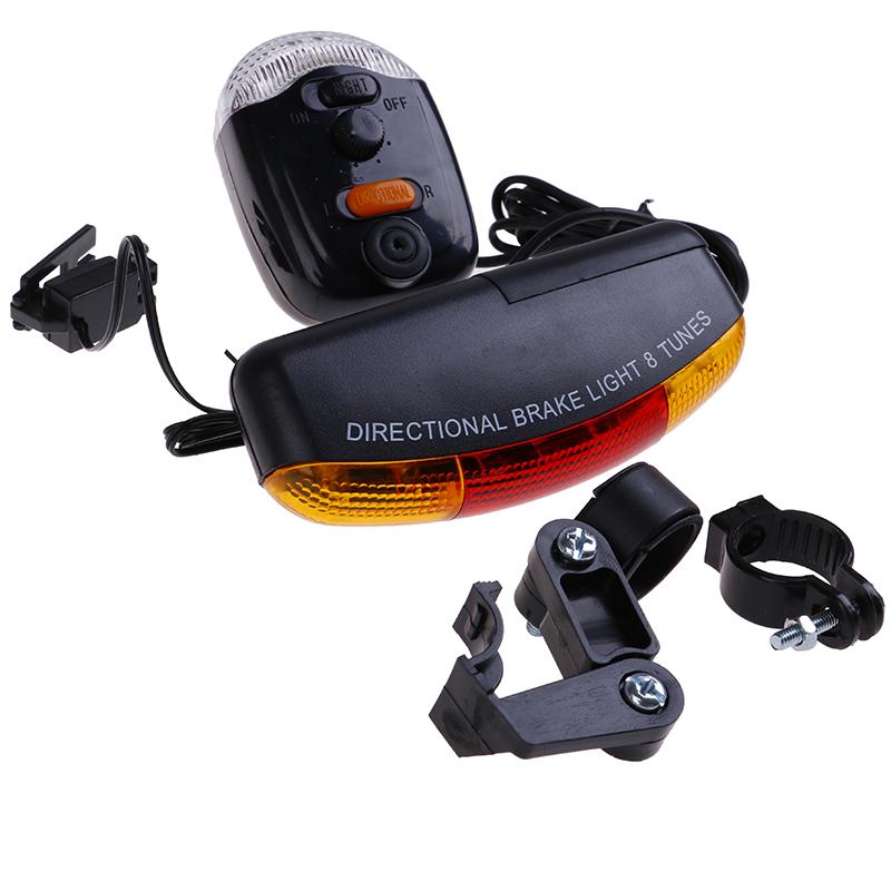 Pisca-pisca versátil para mountain bike + lanterna traseira para bicicleta + buzina
