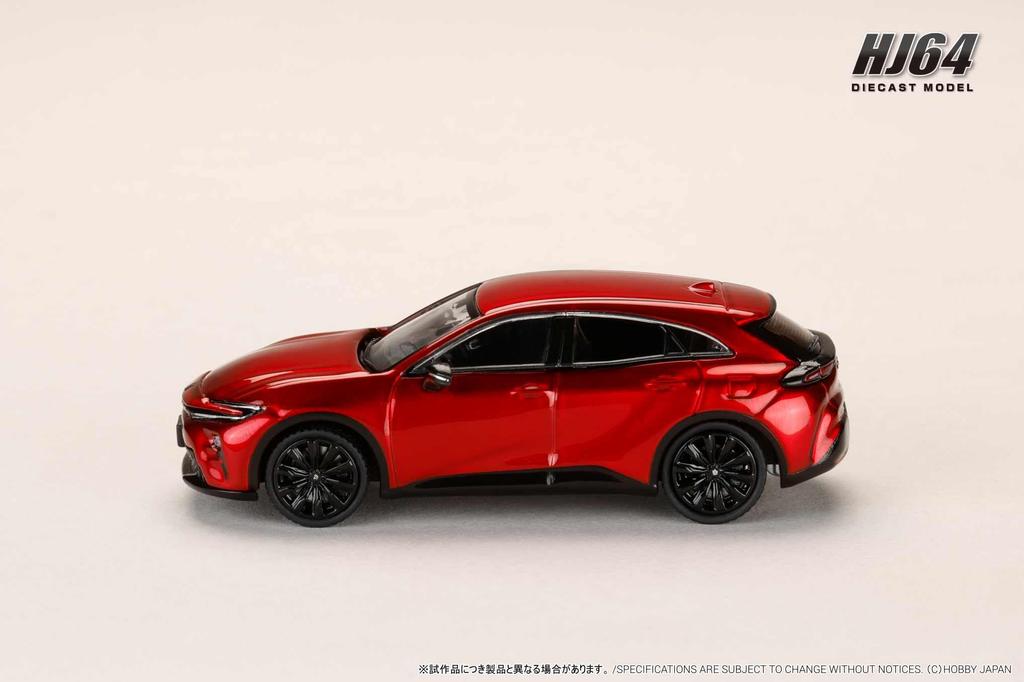 HobbyJAPAN HJ64 Toyota Crown Sport Z Hybrid Emotional Red III Finished Model Kit HJ641084AR 1/64 2.5L