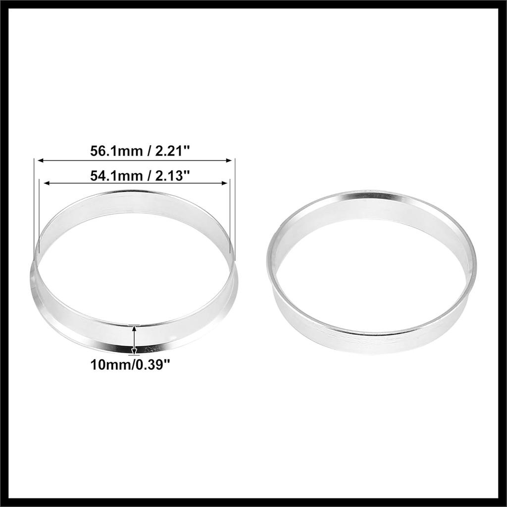 4pcs OD 56.1mm to ID 54.1mm Aluminum Alloy Car Hub Centric Rings Wheel Bore Center Spacer Durable Material