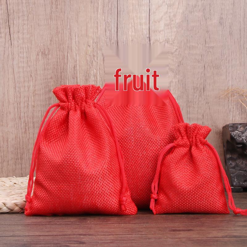 Ready Stock Linen Drawstring Bag for Jewelry and Gift Packaging