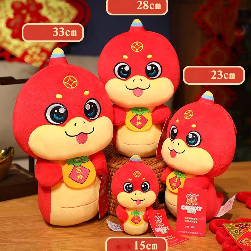 Cute Zodiac Blessing Snake Doll Soft Lucky Snake Doll Plushies  Company Annual Meeting
