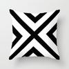 Black Geometric Square Pillowcase Printing Car Sofa Office Chair Pillowcase Simple Home Decoration