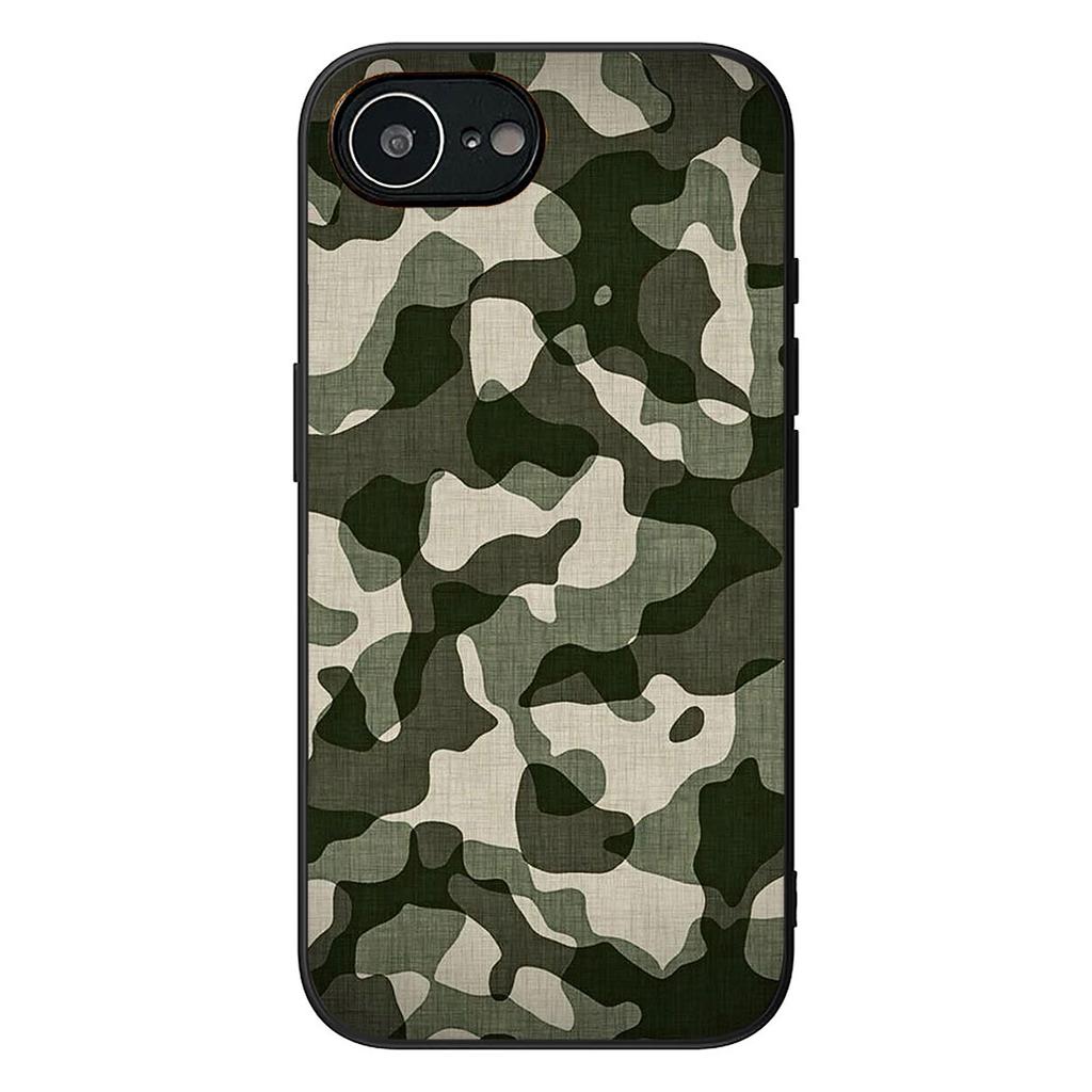 Camo Military Army Camouflage Pattern Phone Case for Apple iPhone 16 17 Air 14 15 Pro Max Plus 16+ 16E 14+ ProMax Soft Cover