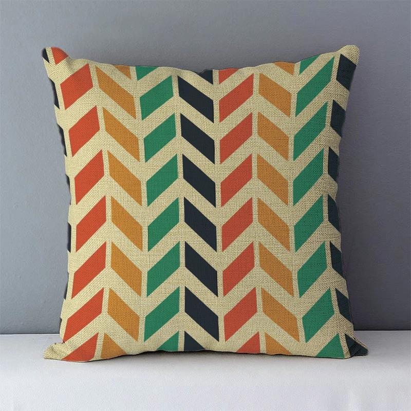 Selected Cozy Cushion Cover Home Decorative Pillow For Sofa Couch Seat Back Cushions Xcm Geometric Printed Fundas De Cojines