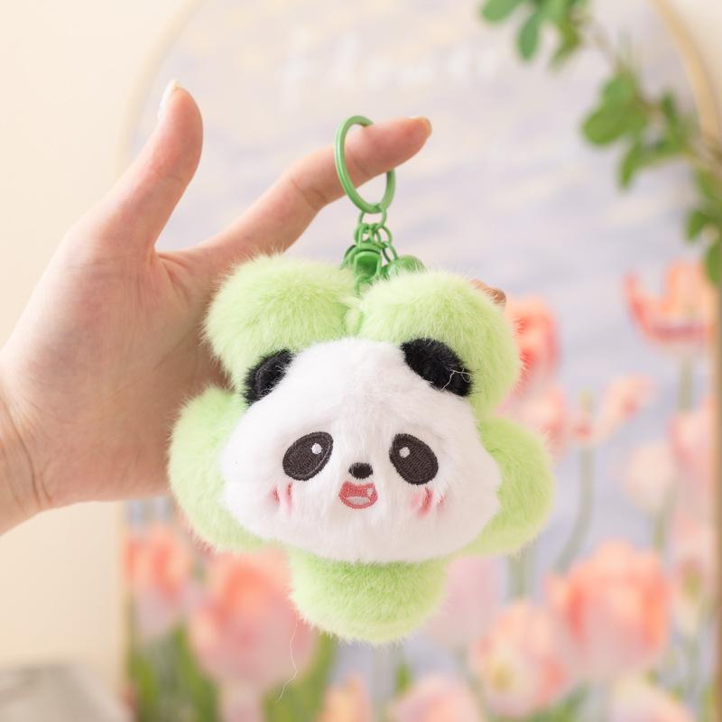 Cartoon Capibara Capybara Doll Plush Toy Hamburger Capybara Panda Small Pendant Bag Keychain