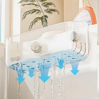 Portasponge Yousheng con Ventosa Angolo Lavello Scaffale Grande Capacità Forte Portata Facile da Installare Organizzatore Caddy per Lavello da Cucina