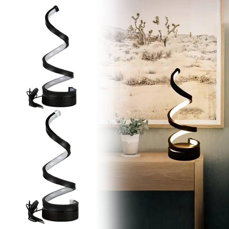 Lamp Spiral Desk Adjustable Led Lights Decoration Metal Reading Tools Light