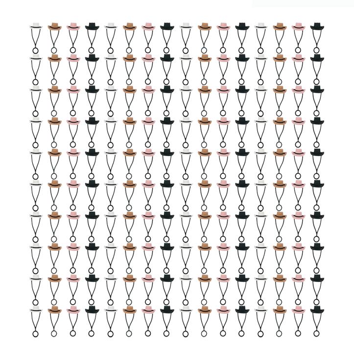 1-160PCS Silicone Cowboy Hat Straw Cap Cute Hat Shape Straw Topper Reusable Straw Tip Protector Cap Mug Accessory Gift Straw Cap