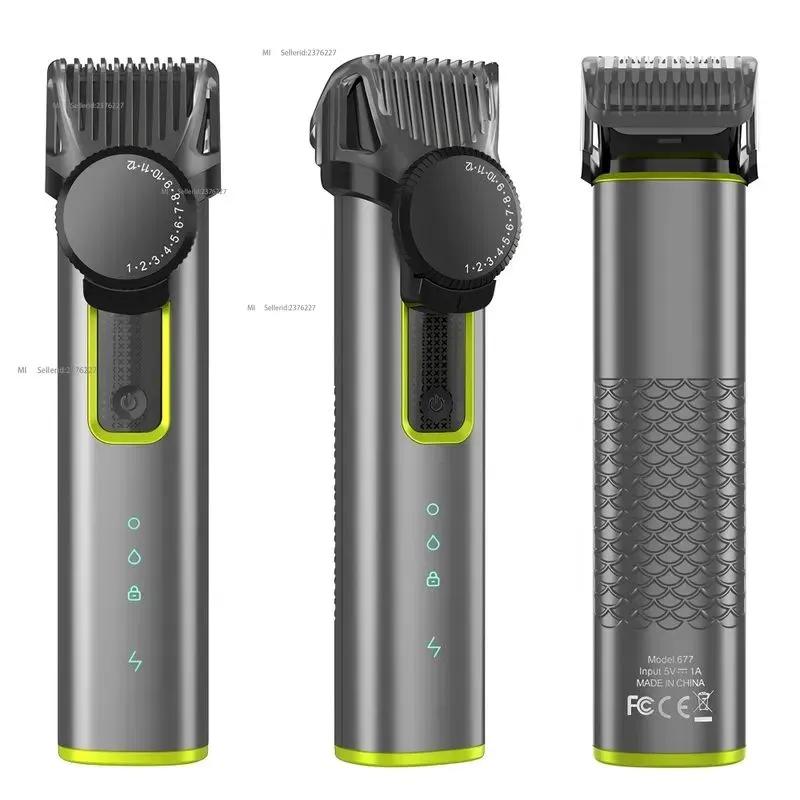 Wireless 4-in-1 barber with electric shaver and electric shaver function.