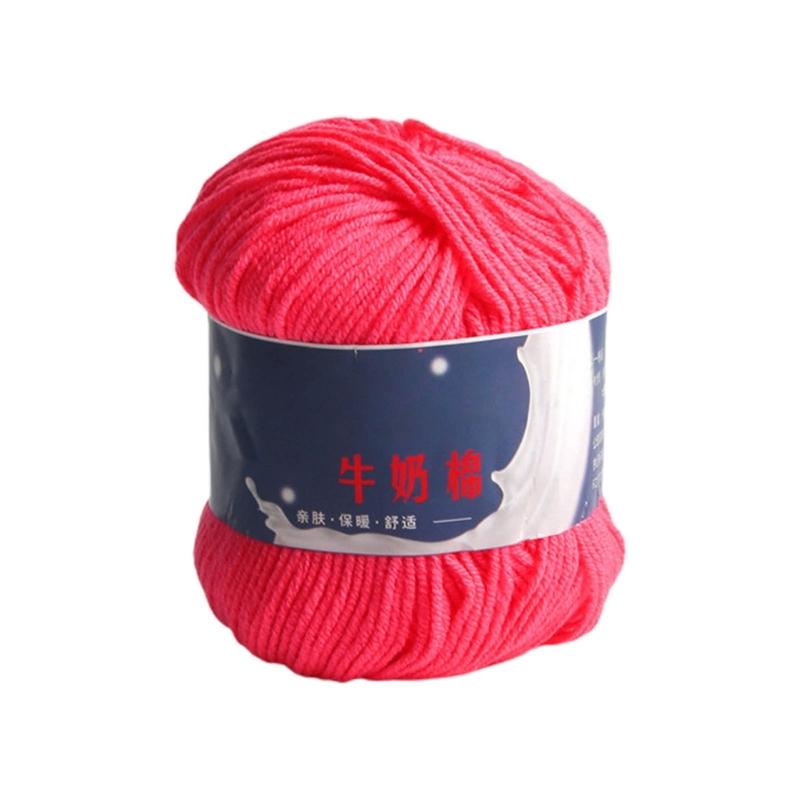 DIY Knitting Yarn Cotton Yarn Cream Hand Washable Knitted Yarn Easy To Store