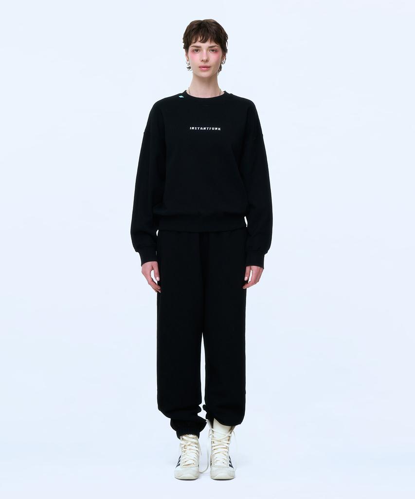 INSTANTFUNK Basic Logo Sweatpants - Black