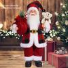 Christmas Cartoon Knitted Stretch Doll Ornament Santa Claus Snowman Elk Stand up Ornament Festival Scene Decoration