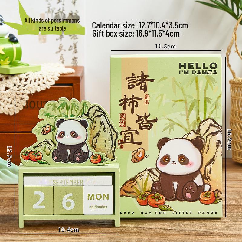 

Очаровательный деревянный вечный настольный календарь с пандой – студенческая награда или сувенир для путешествий